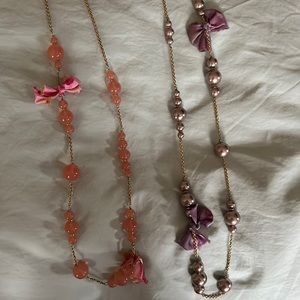 J.Crew Beaded Long Chain Necklaces
